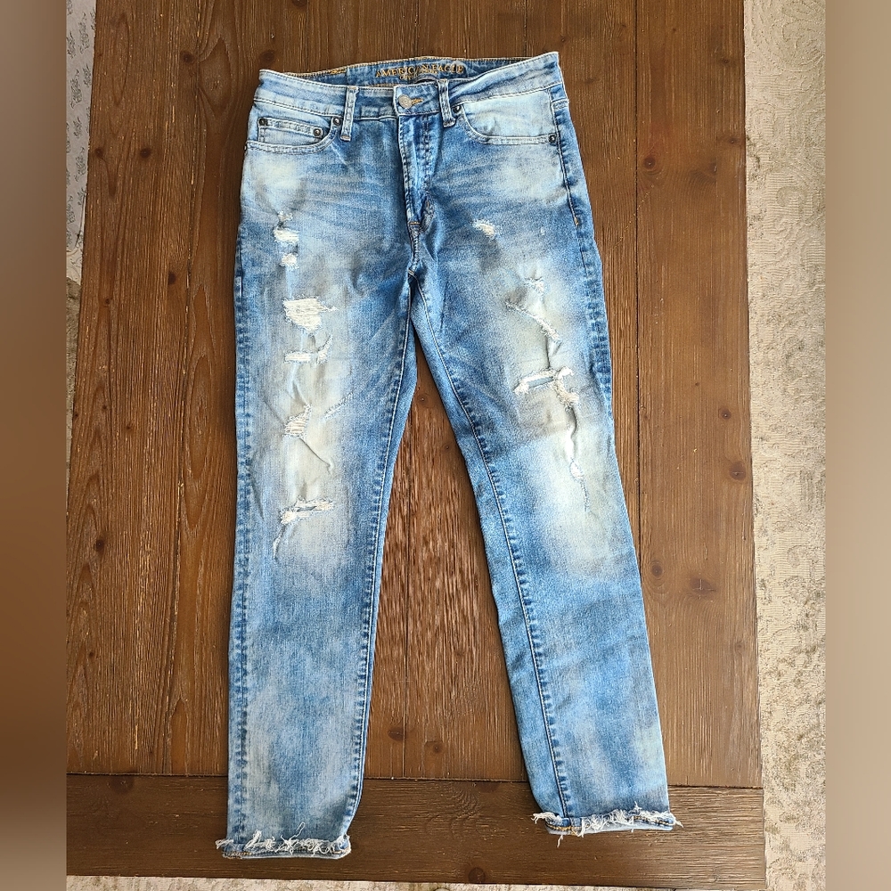 Mens distressed jeans
